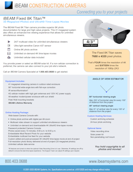 iBEAM Fixed 8K Titan contruction camera information