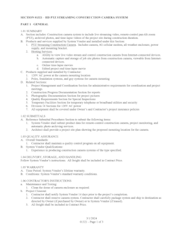 iBEAM PTZ HD construction camera specs