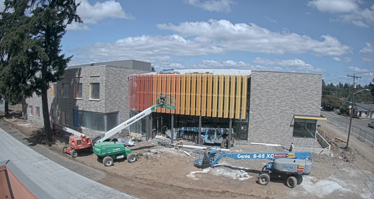 Construction camera on high school project